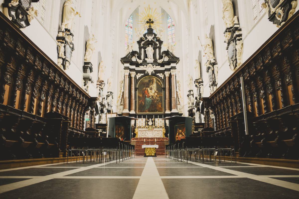 Le chœur de l’église Saint-Paul.