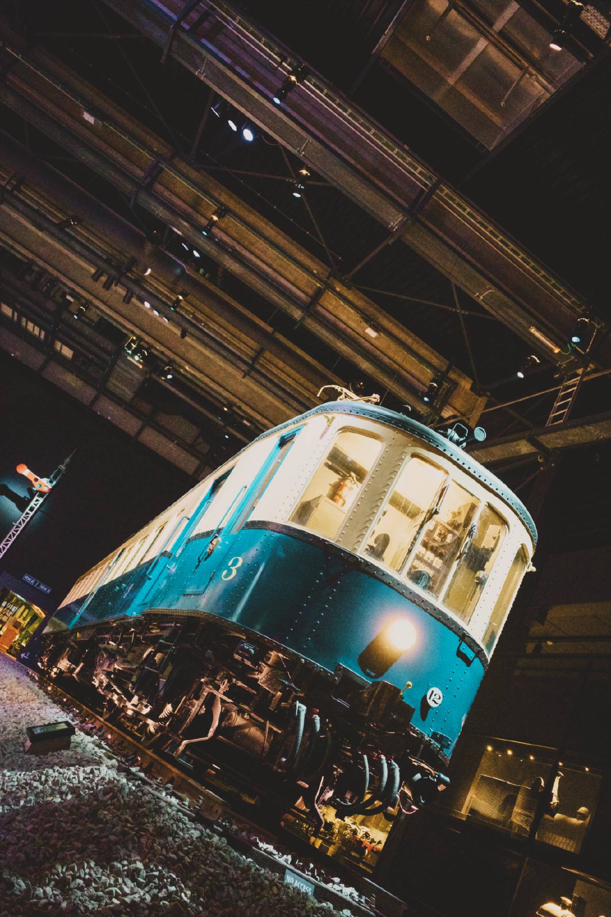 Une automotrice AM 35 de la SNCB à Train World.