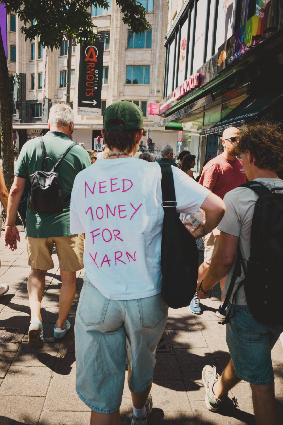 Need money for yarn .