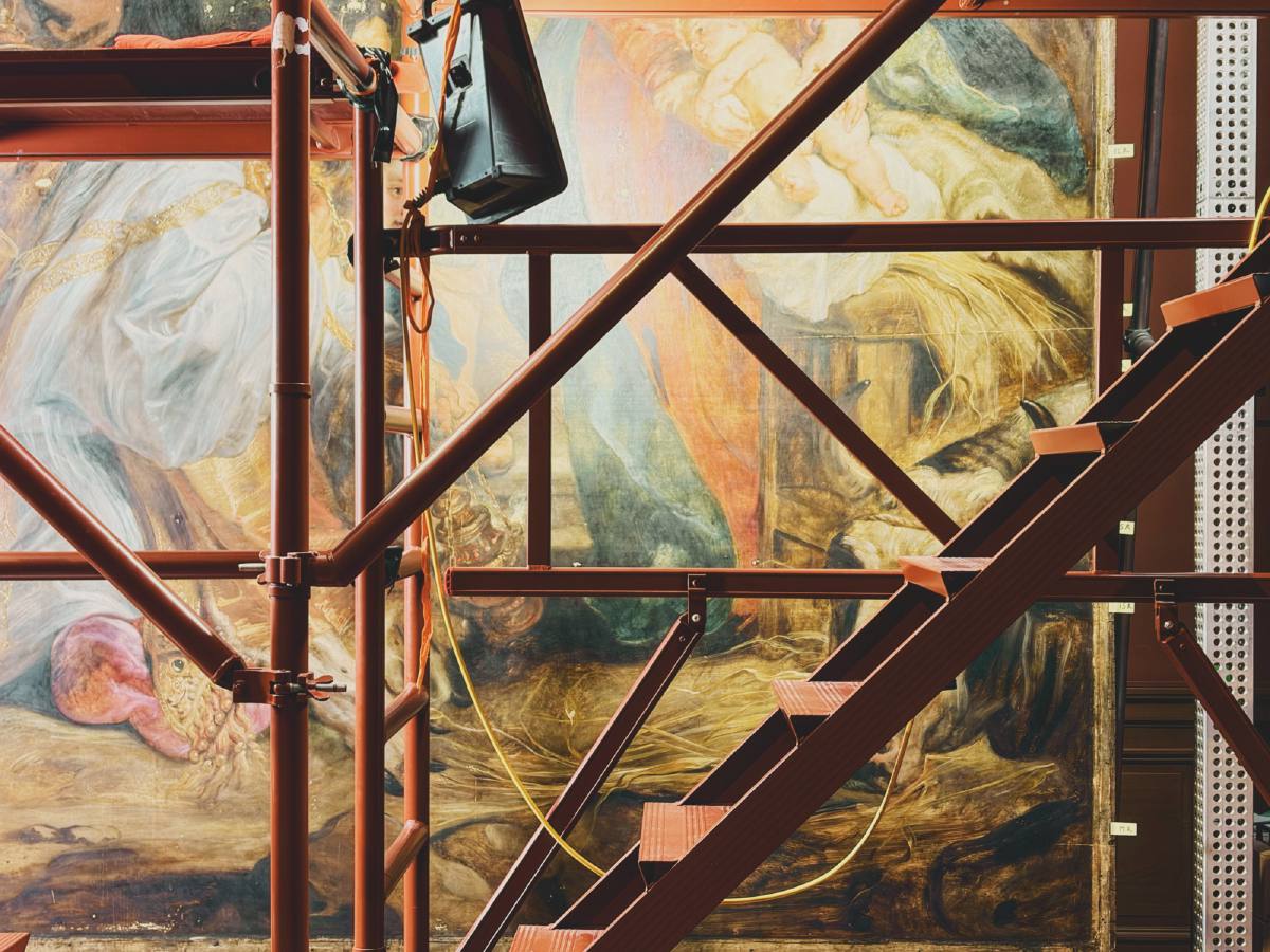 La restauration de L’adoration des mages de Pierre Paul Rubens au KSMKA.