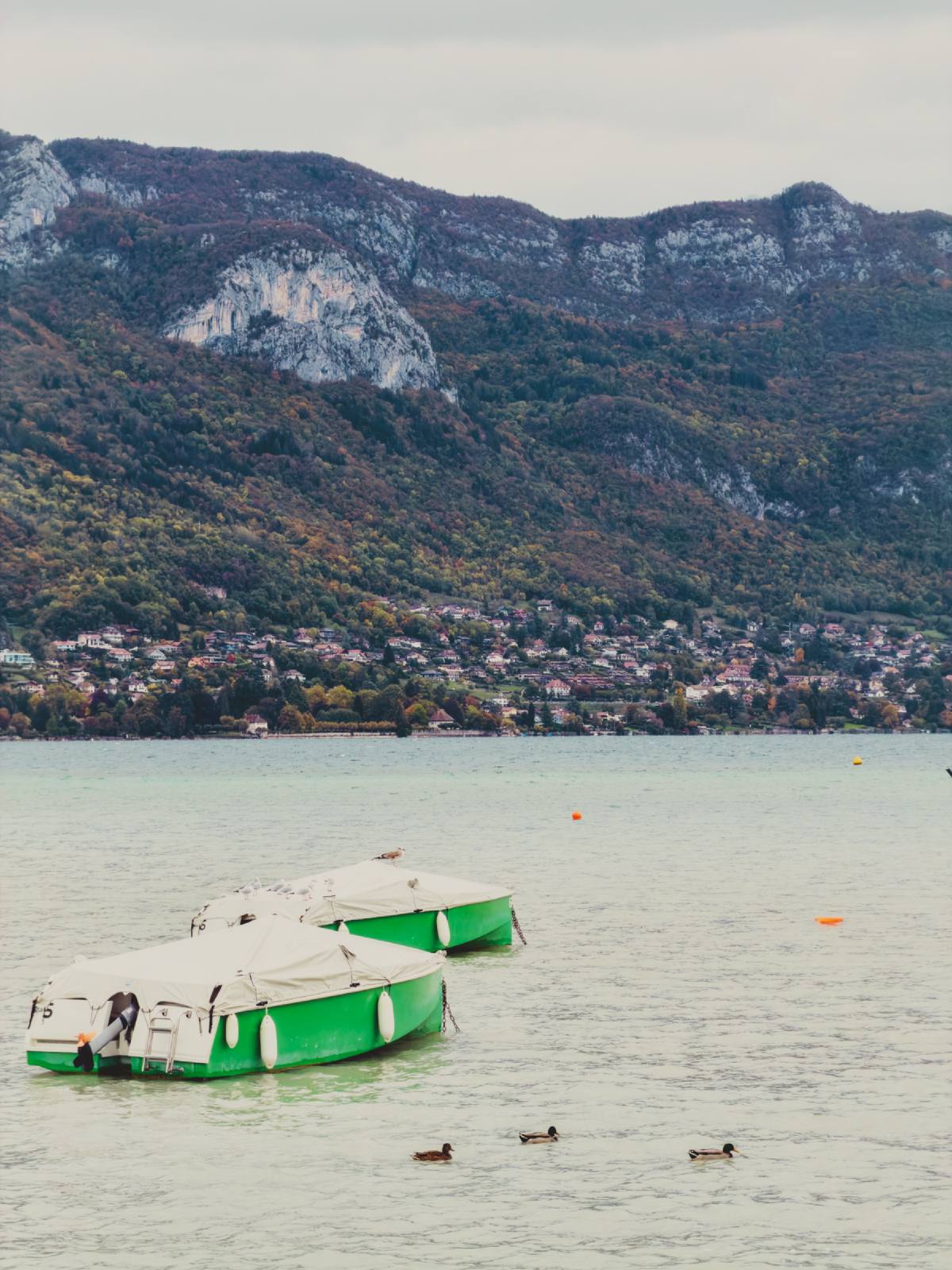 Sur le lac d’Annecy.