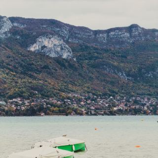 Sur le lac d’Annecy.